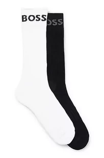 BOSS Męskie skarpety 2P RS Sport Col CC Regular Socks, czarne, 40-46, czarny, 46 EU - Skarpetki męskie - miniaturka - grafika 1