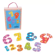 Puzzle - Bigjigs Toys Ltd puzzle Cyferki od 1 do 9 - 72921203748ZA - miniaturka - grafika 1