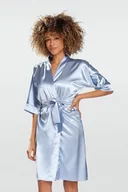 Szlafroki damskie - Satynowa podomka 100 jasno niebieska M - Opakowanie podarunkowe - miniaturka - grafika 1