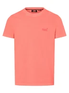 Koszulki męskie - Superdry Koszulka męska Mężczyźni Bawełna pomarańczowy|wyrazisty róż jednolity, S - miniaturka - grafika 1