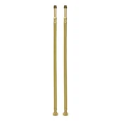 Węże elastyczne - Wężyk elastyczny baterii G3/8" M10 60cm 2szt złoty TECRA 5901095527432 - miniaturka - grafika 1