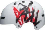 Kaski rowerowe - Bell Kask bmx BELL LOCAL matte white scribble roz. M (55–59 cm) - miniaturka - grafika 1