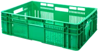 Pojemniki i kosze gastronomiczne - Skrzynka plastikowa na owoce i warzywa G-180 600x400x180 - miniaturka - grafika 1