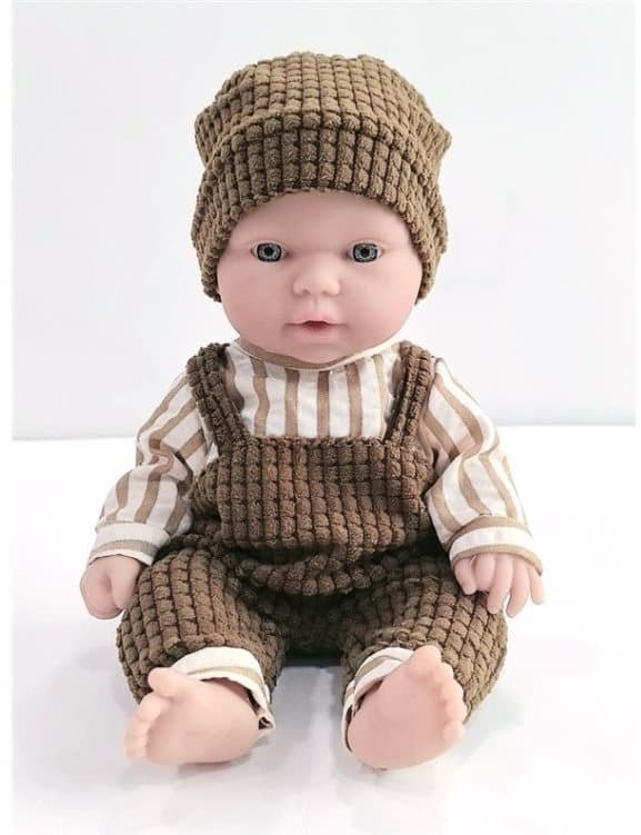TOY DOLL BABY WITH BROWN CLOTHES 706629W