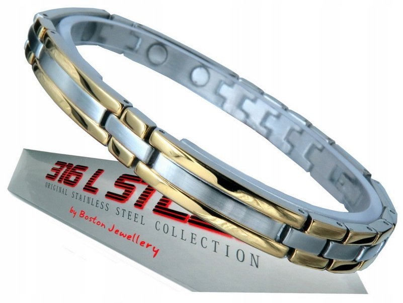 ZDROWOTNA BRANSOLETKA DAMSKA MAGNETYCZNA DUŻA MOC BOSTON JEWELLERY ORYGINAŁ