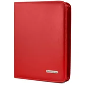 Teczki i aktówki - Beltimore czerwony męski biwuar aktówka teczka organizer dla handlowca I56 czerwony - miniaturka - grafika 1