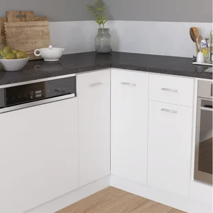 vidaXL Narożny blat kuchenny, czarny o strukturze granitu, płyta vidaXL - Blaty meblowe i parapety okienne - miniaturka - grafika 1