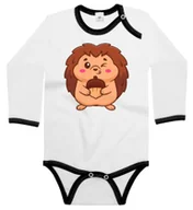 Body dla niemowląt - Body dziecięce Szczęśliwy Jeżyk Z Żołędziem Dzień Jeża Jesień 86/92 - miniaturka - grafika 1