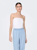 Koszulki i topy damskie - ONLY Top "Live" w kolorze białym - miniaturka - grafika 1