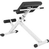 Ławki treningowe - Gorilla Sports Składana ławeczka do brzucha i pleców biała (100772-00022-0001) - miniaturka - grafika 1