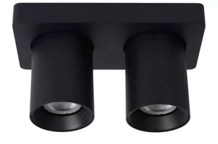 Lucide NIGEL Czarny LED 2x5W DIM ściemnialny CRI95 2xGU10 Spot 09929/10/30 - Lampy sufitowe - miniaturka - grafika 1