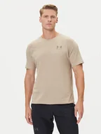Koszulki i topy damskie - Under Armour T-Shirt UA Left Chest Logo 1326799 Beżowy Loose Fit - miniaturka - grafika 1