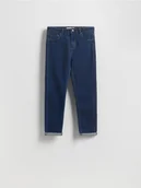Spodnie damskie - Reserved - Jeansy boyfriend slim - granatowy - miniaturka - grafika 1