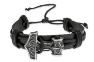 Bransoletki - Bransoletka Młot Thora Amulet Ochronny - miniaturka - grafika 1