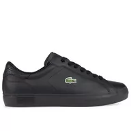 Buty sportowe męskie - Buty Lacoste Powercourt 741SMA0030-02H - czarne - miniaturka - grafika 1