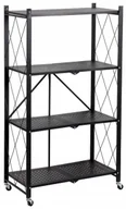 Szafy i regały magazynowe - Elior Czarny mobilny regał metalowy W1-R67 - miniaturka - grafika 1