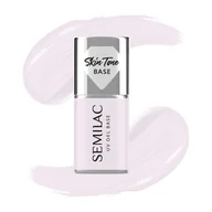 Żele do paznokci - Semilac Baza do lakierów hybrydowych Skin Tone Cover Base, Milky Pink - miniaturka - grafika 1