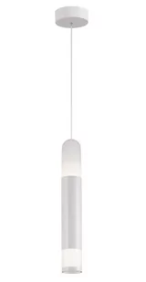 Light Prestige LAMPA wisząca FORLI LP-8011/1P minimalistyczna OPRAWA zwis LED 10W tuba chrom biała LP-8011/1P - Lampy sufitowe - miniaturka - grafika 1