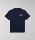 Koszulki męskie - t-shirt uomo napapijri s-kasba np0a4hqq 176 blu marine - miniaturka - grafika 1