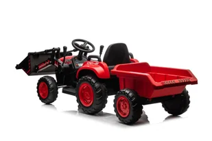 Traktor Na Akumulator Z łyżką BW-X002A Czerwony - Tory, garaże, parkingi - miniaturka - grafika 14
