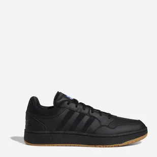 Tenisówki męskie z eko skóry do kostki Adidas Hoops 3.0 GY4727 45.5 (UK 10.5) Czarne (4065426318135) (955555903162350) - Outlet - Trampki męskie - miniaturka - grafika 1