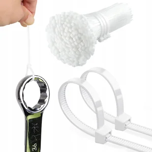 Montis Opaski zaciskowe Montis białe 4,8x300mm MT140 /100szt - Pozostałe narzędzia ogrodowe - miniaturka - grafika 1