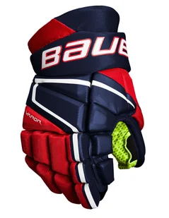 Rękawice hokejowe Bauer Vapor 3X Navy/Red/White Junior 10 cali - Hokej - miniaturka - grafika 1