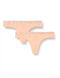 Emporio Armani Stringi bawełniane Basic damskie, Morela, S - Majtki damskie - miniaturka - grafika 1