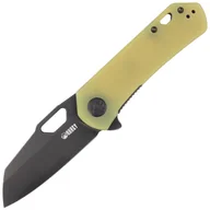 Noże - Nóż składany Kubey Knife Duroc Translucent Yellow G10, Black Stonewashed AUS-10 by Colin Maisonpierre (KU332H) - miniaturka - grafika 1