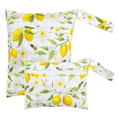 Inne - TEMU 2 szt. Wodoodporne Torby do Przechowywania Kostiumów Kąpielowych i Mokrych Ubrań - Regulowany Zamek, Możliwość Prania w Pralce, Wielokrotnego - miniaturka - grafika 1