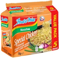 Kuchnie świata - Zupa makaronowa instant o smaku kurczaka Special Chicken 5 x 75g - Indomie - miniaturka - grafika 1