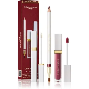 REVOLUTION PRO ICONIC ZESTAW DO UST KONTURÓWKA + SZMINKA + TOPPER SEDUCTION - Zestawy kosmetyków damskich - miniaturka - grafika 1