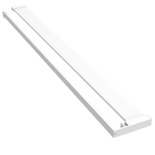VidaXL Ścianka prysznicowa z półką biała, 80x195 cm, ESG i aluminium - Ścianki i drzwi prysznicowe - miniaturka - grafika 9