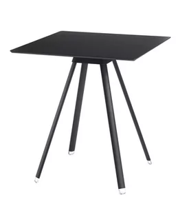 Niski stolik Sol 690x690 mm, z kwadratowym blatem (69x69 cm), plastikowy, do domu, na zewnątrz, do kawiarni - Taborety i hokery - miniaturka - grafika 1