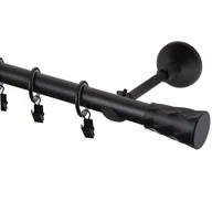 Karnisze - Karnisz Shape pojedynczy 240 czarny mat 19 mm - miniaturka - grafika 1