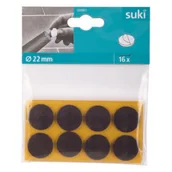 Zawiasy, okucia i inne akcesoria - Podkladki filcowe 22 mm przyklejane brązowe 16 szt. suki - miniaturka - grafika 1