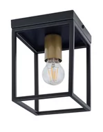 Lampy sufitowe - Sigma Sufitowa LAMPA plafon VIGO 32223 metalowa OPRAWA prostokątna loft klatka czarna złota 32223 - miniaturka - grafika 1