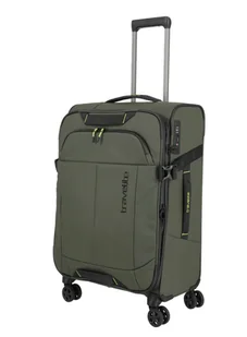 Walizka średnia poszerzana Travelite Briize - khaki - Walizki - miniaturka - grafika 1