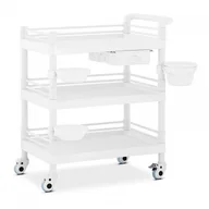 Wózki na żywność - Wózek laboratoryjny - 3 półki po 65 x 47 x 5 cm - 1 szuflada - 60 kg STEINBERG 10030875 SBS-LF-149 - miniaturka - grafika 1