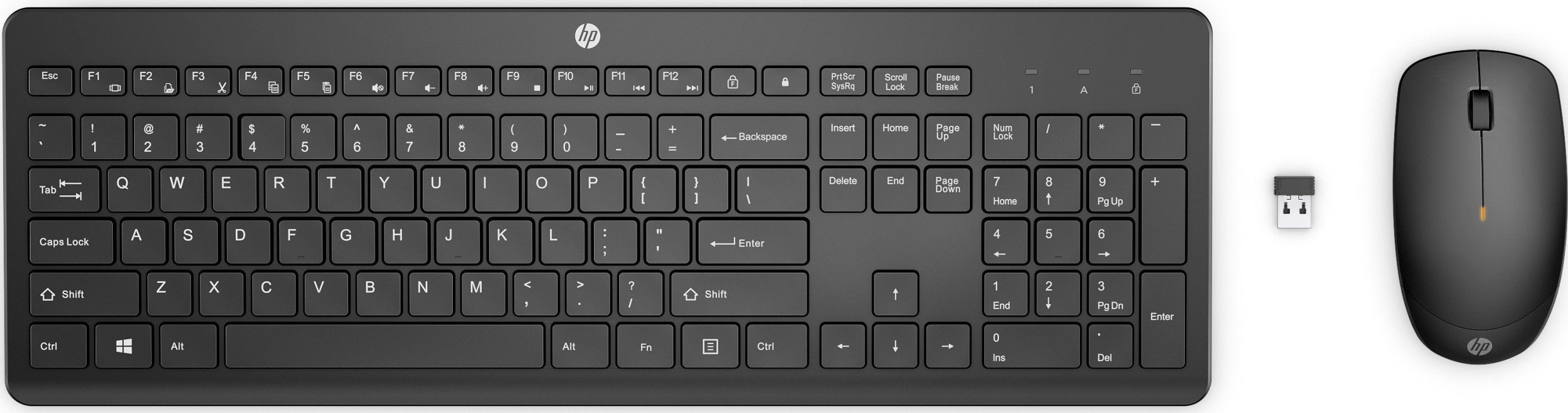 HP 235 Wireless Mouse Keyboard Combo - Black - EST 1Y4D0UT#ARK