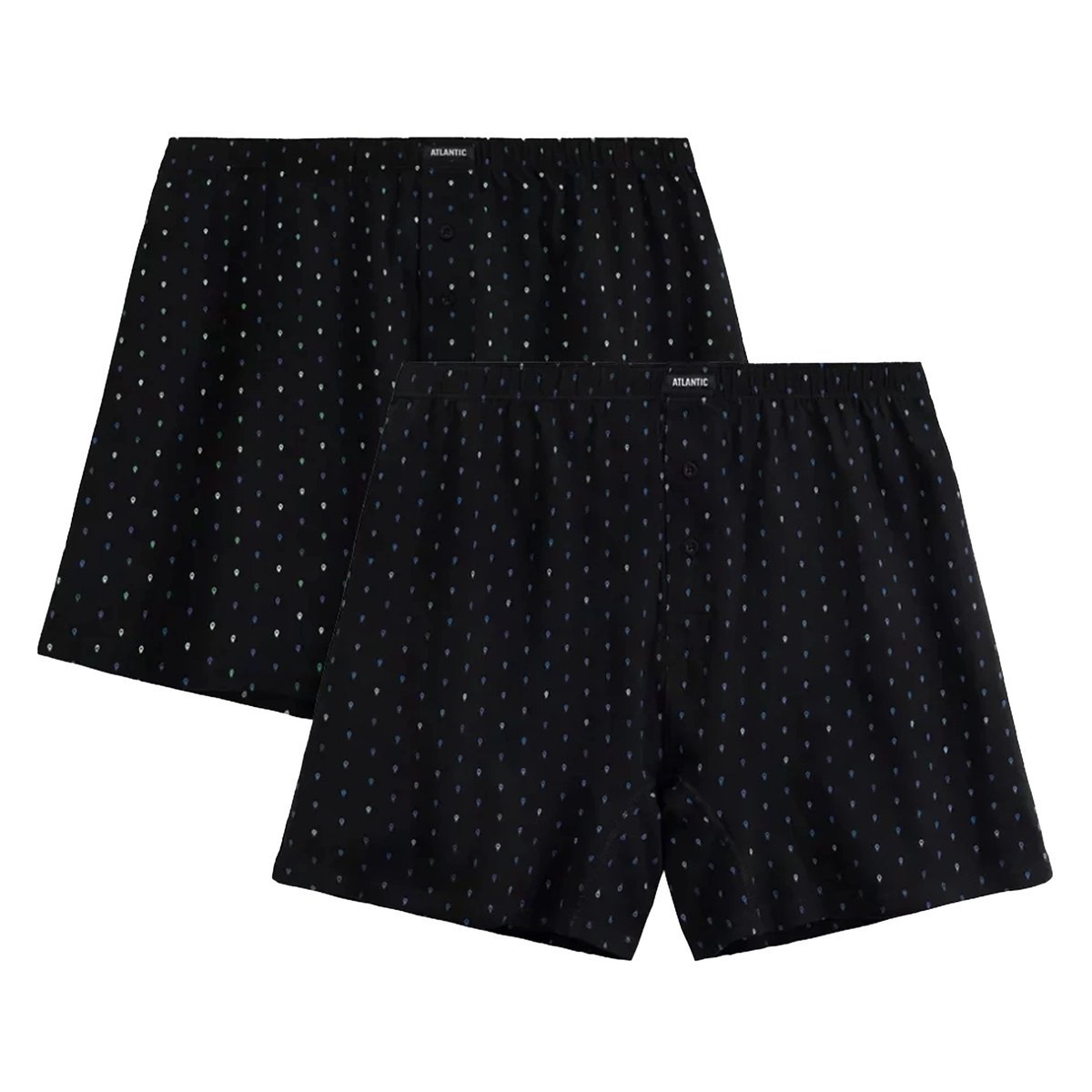 BOKSERKI MĘSKIE luźne bawełniane 2MBX-081 nieuciskające Atlantic *XXL
