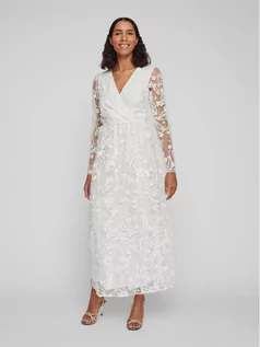 Sukienki - Vila Sukienka wieczorowa Wedy 14083840 Biały Regular Fit - grafika 1