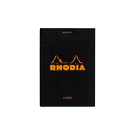 Notesy i bloczki - Blok Rhodia N°12 8,5x12 cm, linie, czarny - miniaturka - grafika 1