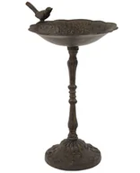 Figurki dekoracyjne - Poidło dla ptaków karmnik metalowy ogród 44x31 108034 - miniaturka - grafika 1