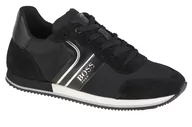 Buty dla chłopców - Boss, Chłopięce sneakersy Trainers J29282-09B, czarne, rozmiar 36 - miniaturka - grafika 1