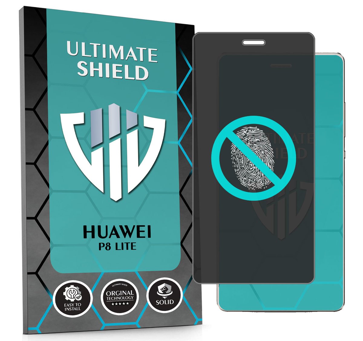 NAJLEPSZE SZKŁO 5D PEŁNE DO HUAWEI P8 LITE SZKIEŁKO NIETŁUKĄCE ORYGINAŁ
