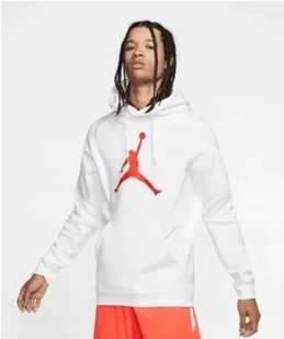 Nike Air Jordan bluza męska biała czerwone logo klasyk AV3145-100 r. L - Bluzy męskie - miniaturka - grafika 1