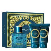 Zestawy perfum męskich - Versace Eros zestaw - woda toaletowa 50 ml + żel pod prysznic 50 ml + balsam po goleniu 50 ml VER-ERM19 - miniaturka - grafika 1