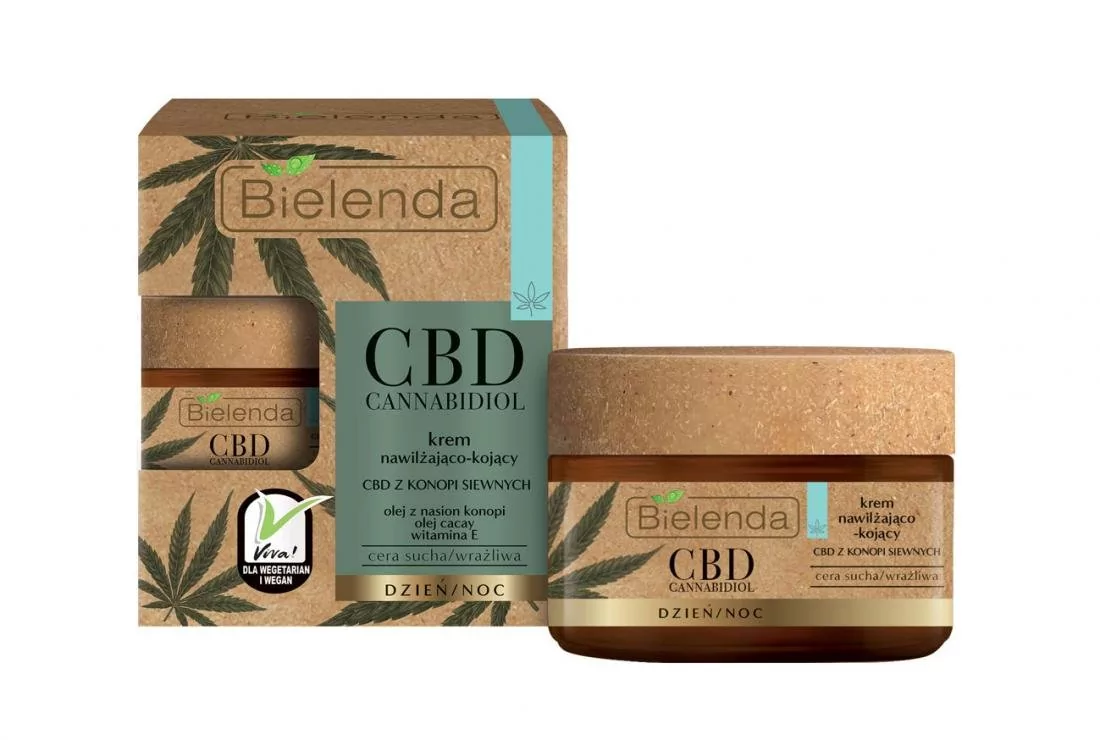 Bielenda CBD CANNABIDIOL KREM NAWILŻAJĄCO-KOJĄCY Z CBD Z KONOPI SIEWNYCH CERA SUCHA / WRAŻLIWA 50ML