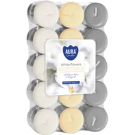 Świece - Podgrzewacz A'30 P15-179 Białe Kwiaty BISPOL - miniaturka - grafika 1